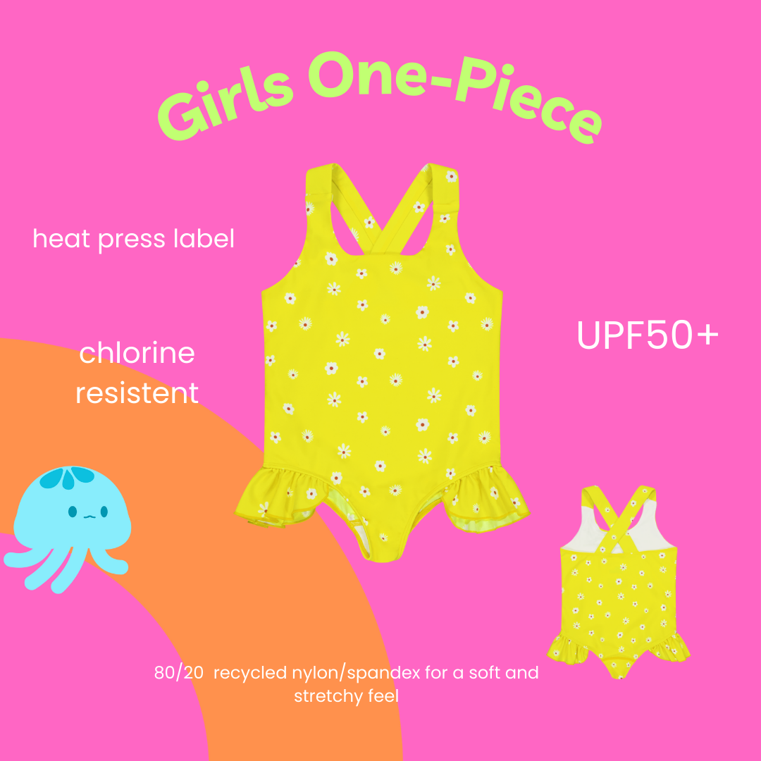Girls One Piece + Towel