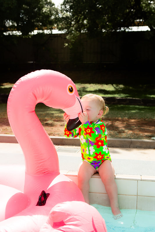 Girls Zipsuit + Towel